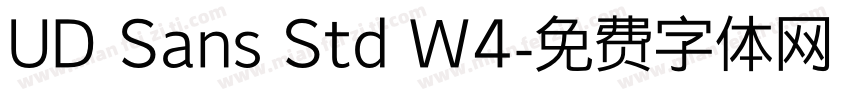 UD Sans Std W4字体转换